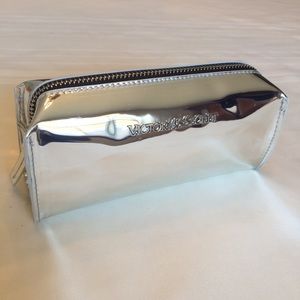 Victoria’s Secret silver makeup bag NWOT